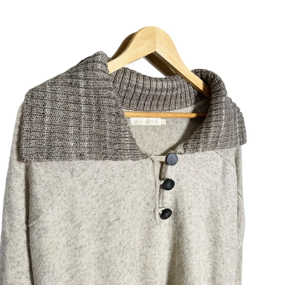 🔴 5 for $40 SALE!
Cris Barros Tan Baggy PeterPan Collar 3 Button Sweater P/S - Picture 6 of 7